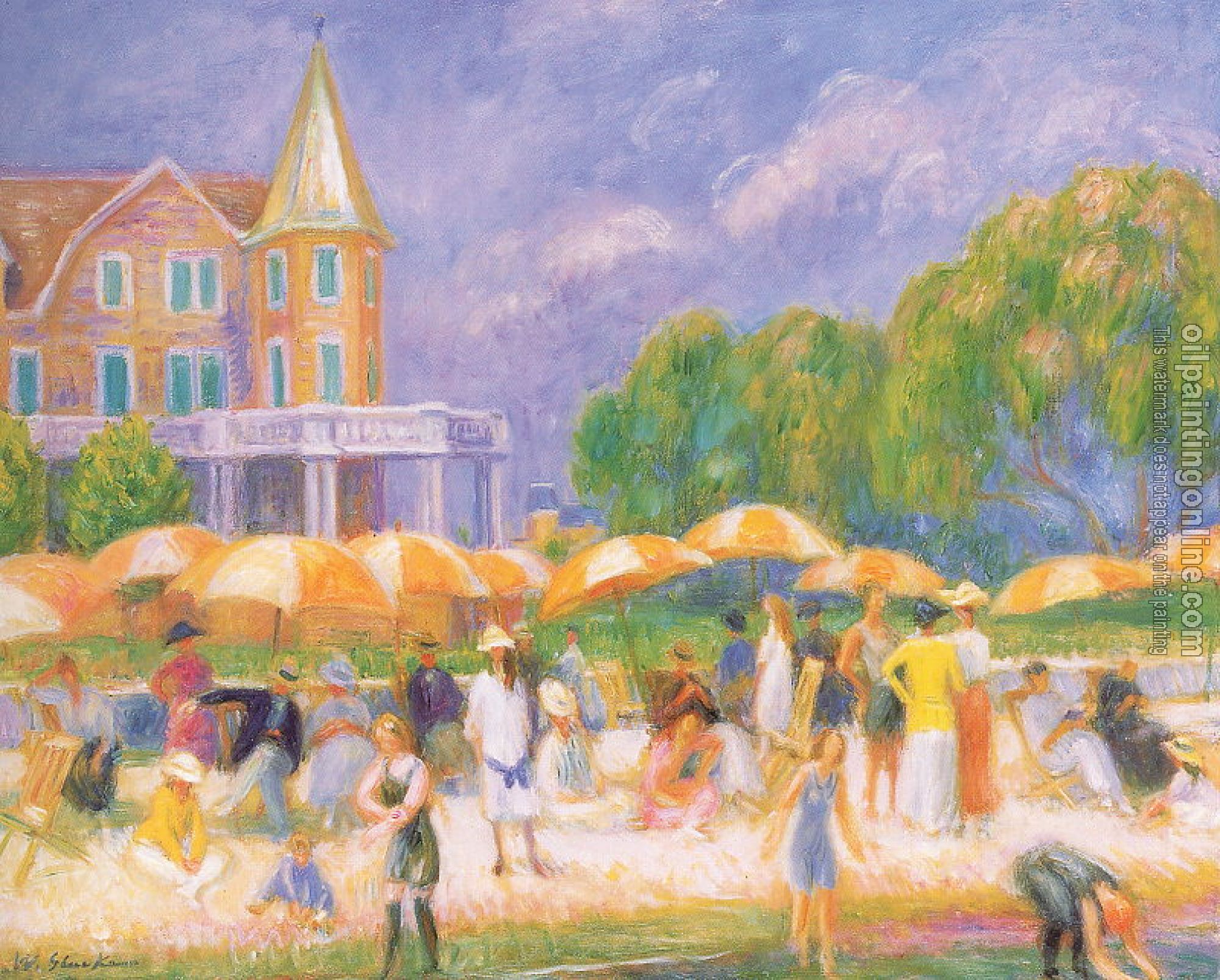 William James Glackens - Umbrellas